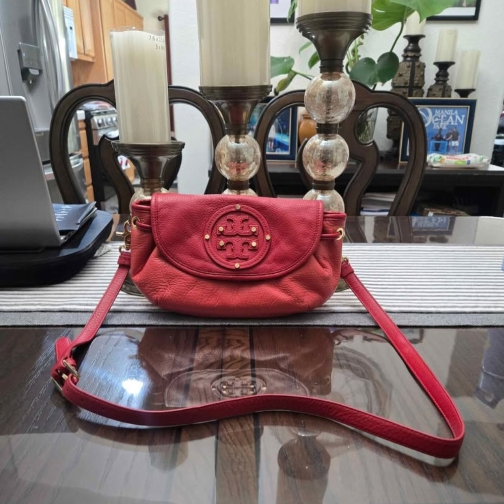 Tory Burch Cherry Red Crossbody Bag